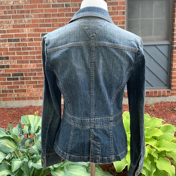 Tommy Hilfiger Stonewashed Fitted Jeans Jacket S - Picture 3 of 6